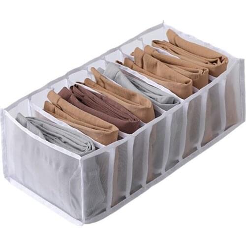 Underwear Storage Box Panties Socks Leggings Storage Box Foldable Mesh Yarn Drawer Type Household Finishing Storage Box XH8Z