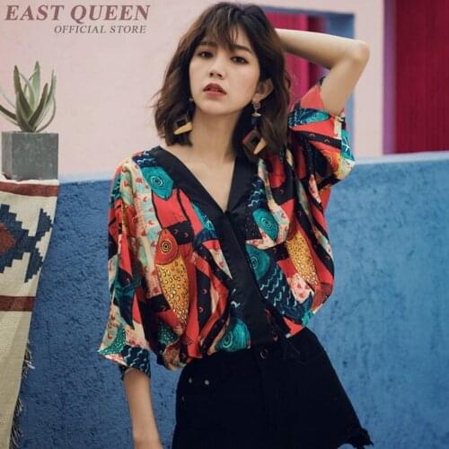 Women tops summer 2018 tunics female hippie boho chic blouse shirt beach tunics female ladies tops woman summer 2018 FF898