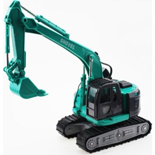 1/50 Scale Tracked Long Arm Excavator Engineering Car Model Childrens Toy Car Kids Adult Fans Collection Gifts Display Show