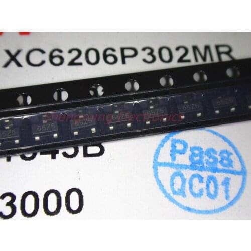 100pcs XC6206P302MR 3.0V 65Z5 SOT-23 smd transistor