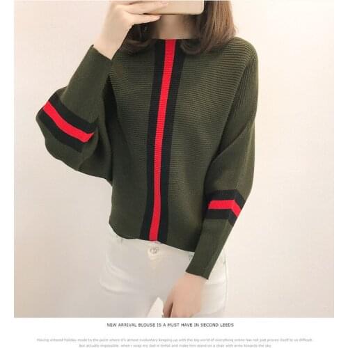 2018 New fashion Casual Style Women Knitted Sweater And Pullovers Full Sleeve Ladies Sweaters Female Winter And Autumn one size