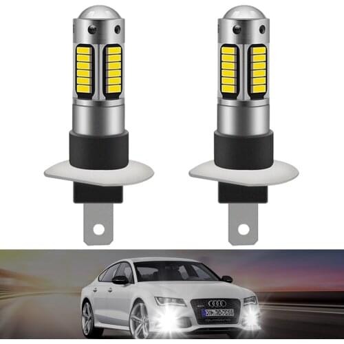 2X H27 881880 H1 H3 LED Bulb Fog Lights For Kia Sportage Rio 3 Soul Ceed Optima Sorento Cerato Auto Driving Lamp DRL White 6500K