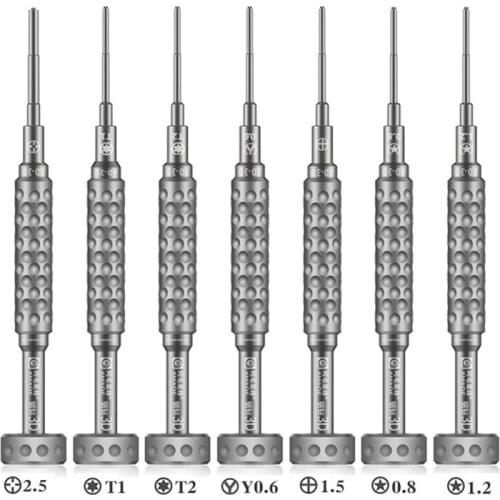 3D Precision Anti-Slip Screwdriver S2 Alloy Steel Magnetic Y0.6 0.8 1.2 T1 T2 1.5 2.5 Bits for Mobile Phone Repair Screw