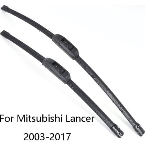 Car Windshield Wiper Blades For Mitsubishi Lancer from 2003 2004 2005 2006 2007 2008 2009 to 2017 Car Windscreen wiper Rubber