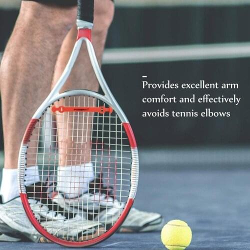 New Tennis Racket Damper Silicone Tennis Bat Vibration Absorbing Shock Reducing Anti-slip Strips Racquet Sports Tennis Shock