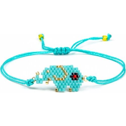 Go2boho Elephant Bracelet For Kids Jewelry Bohemian Animal Jewellery Adjustable Rope Pulsera Handmade Miyuki Bracelets Wholesale