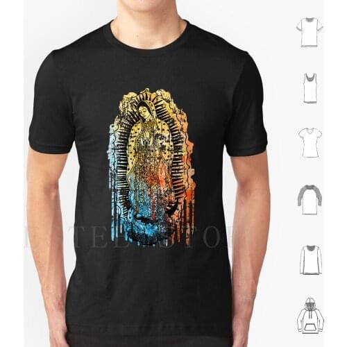 Virgen De Guadalupe T Shirt Print Cotton Virgen De Guadalupe Virgin Mary La Virgen De Guadalupe The Virgin Mary Rustic Gypsy