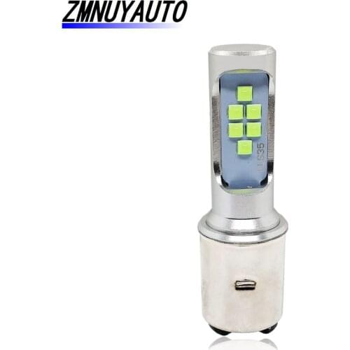 H6 Motorcycle Headlight BA20D LED Bulbs Canbus 12SMD 1200LM Moto Lights Hi Lo beam Scooter Motorbike Fog Lamp 12V 24V Ice Blue