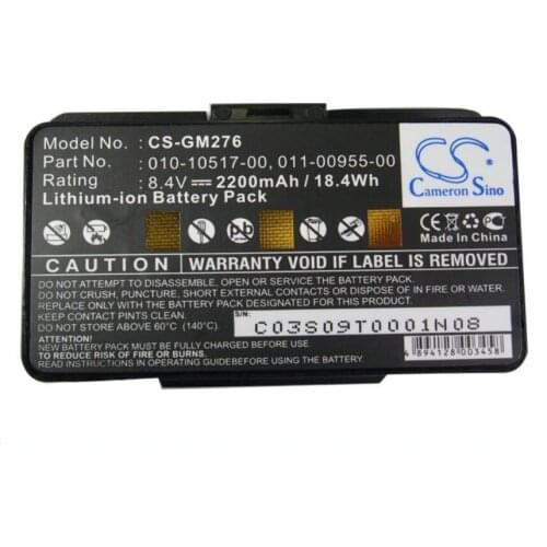 CameronSino for GARMIN GPSMAP 276c 296 376C 378 478 276 495 478 010-00543-00 100054300 EGM478 010-10517-00 battery
