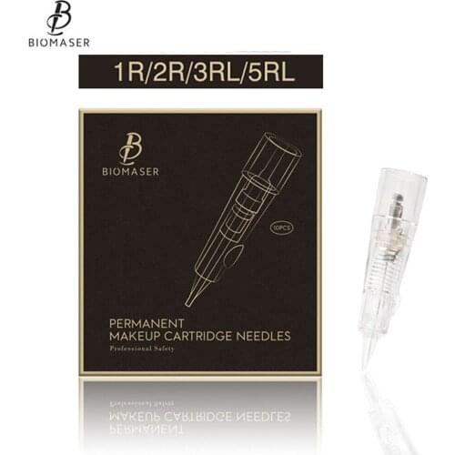 10pcs 1R/2R/3RL/5RL Permanent Makeup Cartridge Needles Disposable Sterilized Tattoo Pen Machine Needles Tips Tattoo Needles