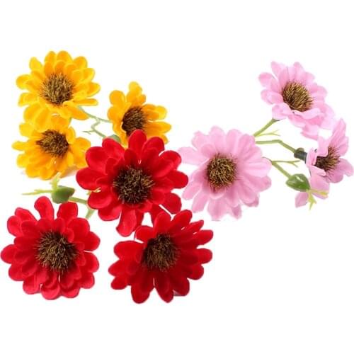 25pc Eternal Daisy Soap Flower Gerbera Chrysanthemum Home Decoration Soap Valentines Day Creative Artificial Flower Present