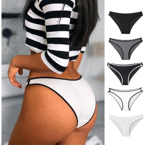 2020 Plus Size Underwear All Contton Women New Active Panties Thong And G String Female Seamless Sexy Lingerie Tanga