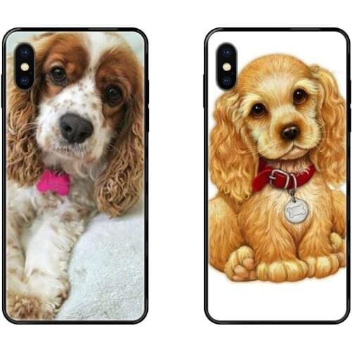 Cocker Spaniel Luxury Black Soft TPU Cases Capa Cover For Galaxy Note 4 8 9 10 20 Plus Pro J6 J7 J8 M30s M80s Ultra 2016 2017