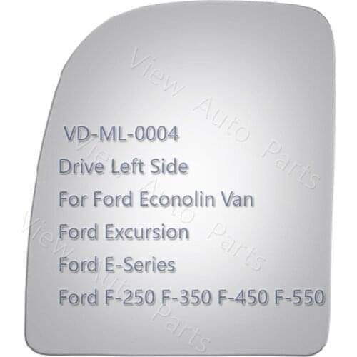 Upper Rear View Mirror Glass for FORD Truck Van E-Series Excursion F-250 F-350 F-450 F-550 Super Duty Towing Mirror only