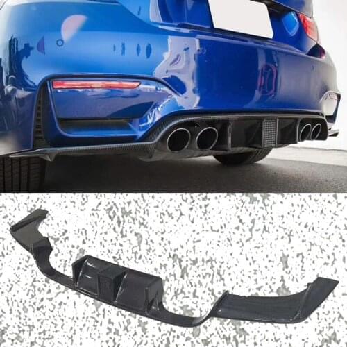 K-F Style Carbon fiber Bumper Rear Diffuser Lip Fit For BMW F80 M3 F82 M4