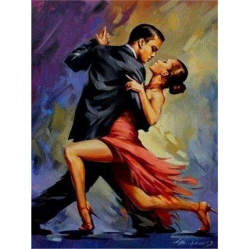 Woman Dance DIY 11CT Cross Stitch Embroidery Kits Needlework Craft Set Cotton Thread Printed Canvas Home Decoration On Design