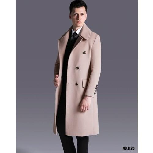 Winter Coat Men Plus Size Black Woolen Coat Man Jacket 5xl 6xl Mens Overcoat Coats Male Casaco Masculino Inverno KJ250