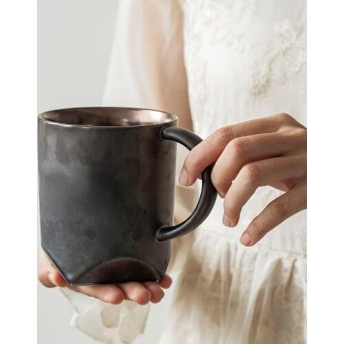 Star Papa Baking Workshop Premium Golden Mug with Gift Box and Spoon Creative Coffee Cup