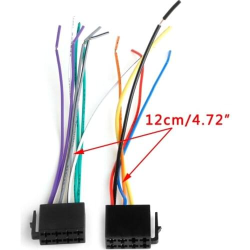 1Pair Universal Female ISO Wiring Harness Car Radio Adaptor Connector Wire Plug Kit