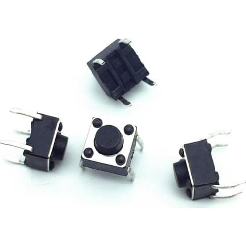 1000 Pcs 6*6*4.3 mm 6*6*5mm Miniature Pushbutton Switches Small Household Electrical Appliances 4 Foot Switch DC 12 V