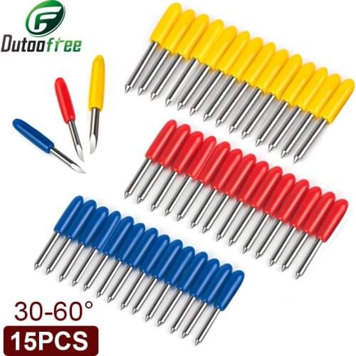 15pcs 30-60 degree summa D blade cutting plotter vinyl cutter blade summa needle knife tool cutter