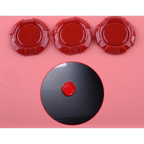 3Pcs/Set Red Car Door Key Jack Socket Cover Trim Fit For Jeep Wrangler JK 2007 2008 2009 2010 2011 2012 2013 2014 2015 2016 2017