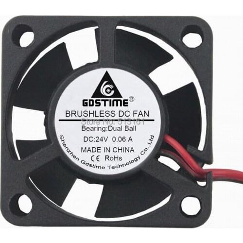 5Pcs Gdstime 30MM DC 24V 2Pin Ball Bearing 30x30x10mm 3010 3cm Small Cooler Brushless Cooling Fan