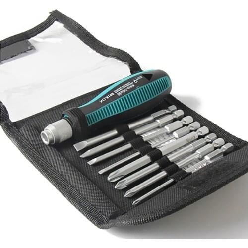 9 in 1 Precision Screwdriver Set Bit Hand Tools Screw Driver Magnetic Multi-use Slotted Phillips Screwdrivers for Home Appliance