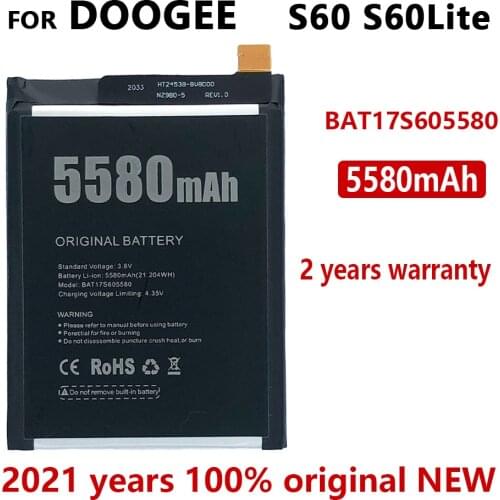 100% Original 5580mAh BAT17M15580&BAT17S605580 Battery For DOOGEE S60 S 60 Lite Phone High quality Batteries+Tracking Number