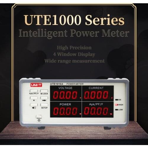 UNI-T UTE1003A/UTE1010A/UTE1003B/UTE1010B Electrical Parameter Mass Analyzer Factor Power Meter Analyzer 1.0V-300V