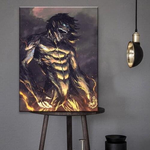 Attack on Titan Anime Home Decor Canvas Posters Prints Decoration Art Wall Pictures Living Room Painting