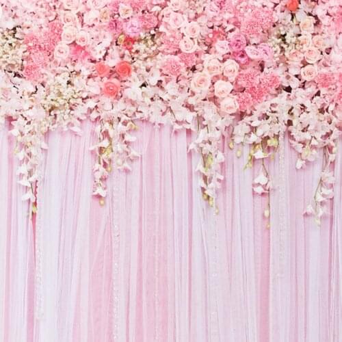 Free shipping retro flowers Valentine Backdrops Photography Studio Photo Backgrounds romantic Vinyl Backdrops love wedding