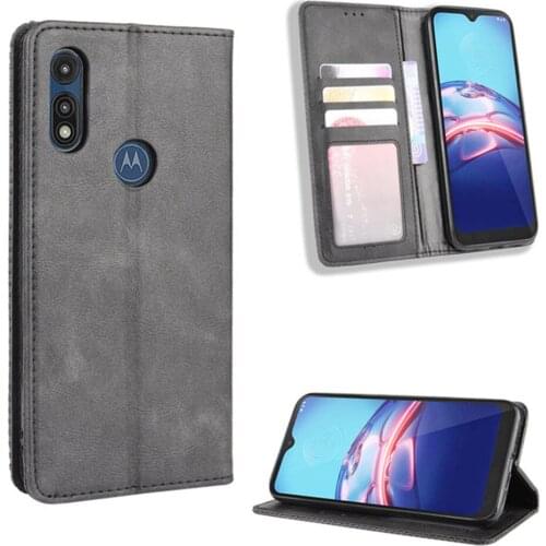 For Motorola Moto E 2020 Case Luxury Flip PU Leather Wallet Magnetic Adsorption ShockProof Case For Moto E 2020 MotoE Phone Bags
