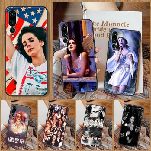 Singer Lana Del Rey Phone Case For Huawei P Mate P10 P20 P30 P40 10 20 Smart Z Pro Lite black soft cell cover fashion cover 3D