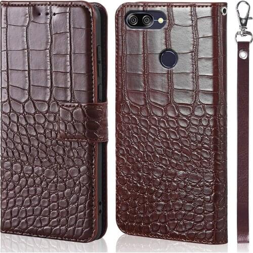 DOREXLON Case for Asus Zenfone Max Plus M1 ZB570TL 5.7" X018D Crocodile texture leather Coque for ZB570TL magnet clasp Cover
