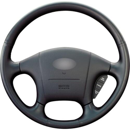 DIY Black Micro Fiber Leather Car Steering Wheel Cover for Hyundai Sonata 1999 2000 2001 2002 2003 2004 2005 Accessories