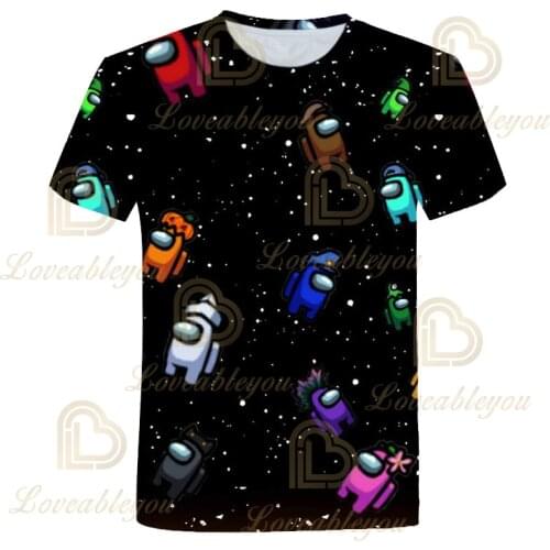 Crewmate Kids Boys Cartoon Summer T Shirts
