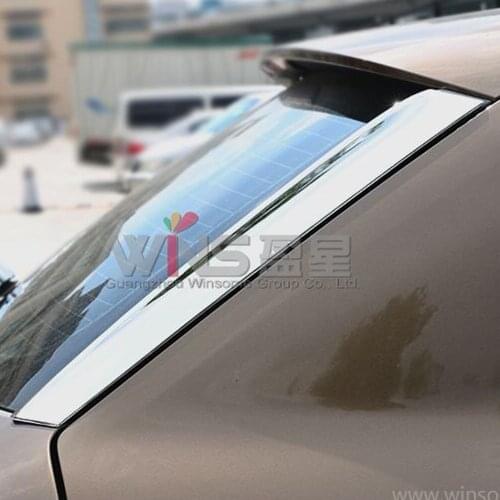 For Audi Q3 2015 2016 Chrome Rear Window Trim Decorative ABS Car-Styling Tuning Accessories