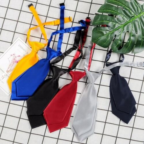 Necktie Polyester Mens Womens Shirts Student School Uniform Career Simple Double Layer Short Small Tie Classic Trendy Gifts