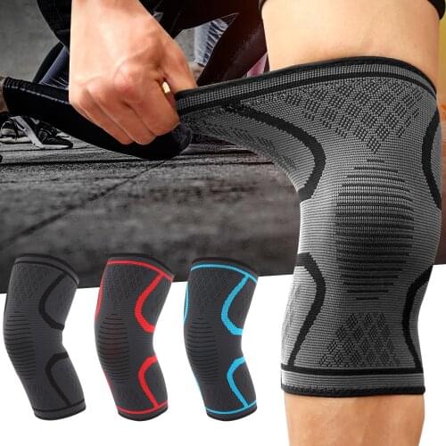 Knee Pads Fitness Running Cycling Knee Protector Basketball Football Sport Safety Kneepad Nylon Elastic Knee Brace Support
