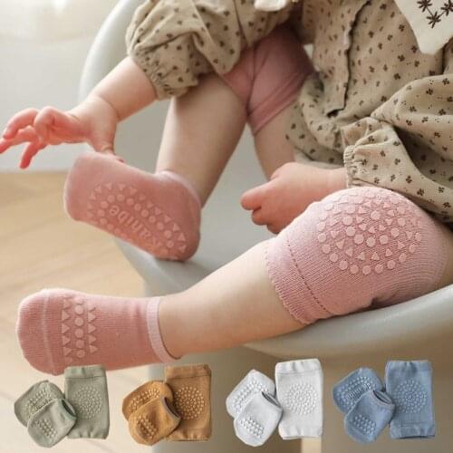 New Baby Socks Knee Pads Set Kids Knee Protector Crawling Non-Slip Toddler Newborn Socks Infant Kneepad Baby Stuff for 0-3Y