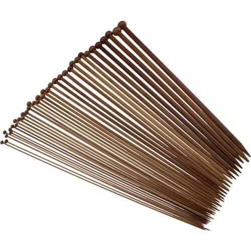 Knitting needle single needle bamboo straight needle DIY knitting tool long sweater scarf needle 2.0 -10mm