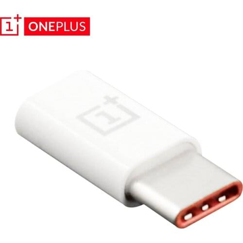 Original OnePlus Micro USB To USB Type C Adapter Converter Charger Cable Transmission Head for OnePlus 7 7t 6 6t Pro 5 5t 3 3t