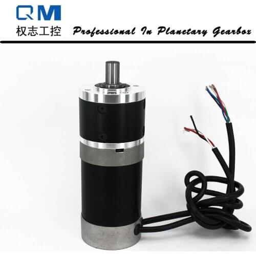 Planetary reduction gearbox ratio 10:1 with nema 23 120W brushless dc motor gear bldc motor