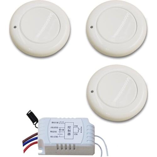 AC220V 1CH Remote Switch Wall Lamp Ceiling Light LED Bulb Wireless Remote Control Switch Smart Home RF Receiver Free Shipping