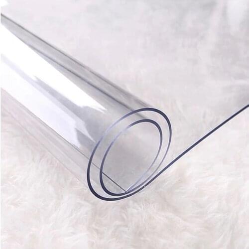 BALLE 1.5mm PVC Transparent Table Cover Protector Desk Pad Soft Glass Dining Tablecloth Top Cover Heavy Duty Plastic Mat