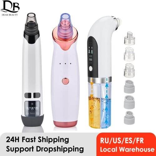 USB Blackhead Black Dot Remover Face Pore Vacuum Skin Care Acne Pore Cleaner Pimple Removal Vacuum Suction Facial Tools