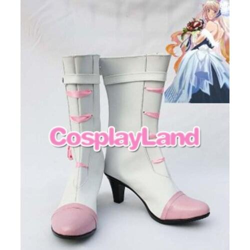 Customize Boots Macorss Frontier Cosplay Sheryl Nome White Coplay Shoes Cosplay Costume Anime Party Shoes