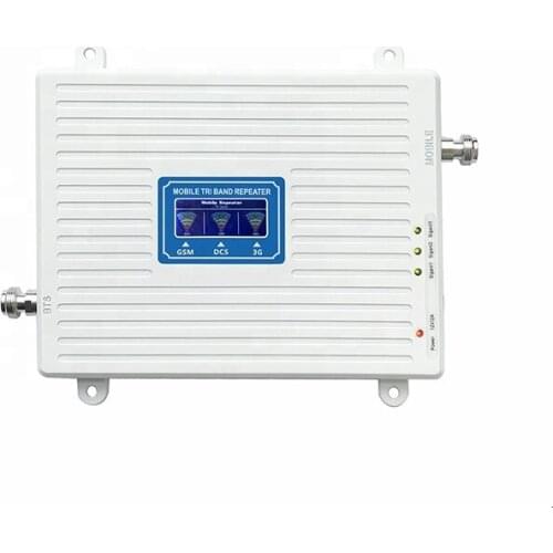 Shenzhen Manufacturer 2g 3g 4g Tri Band 900/1800/2100 Mhz Signal Repeater Mobile Network Booster antenna 433 mhz