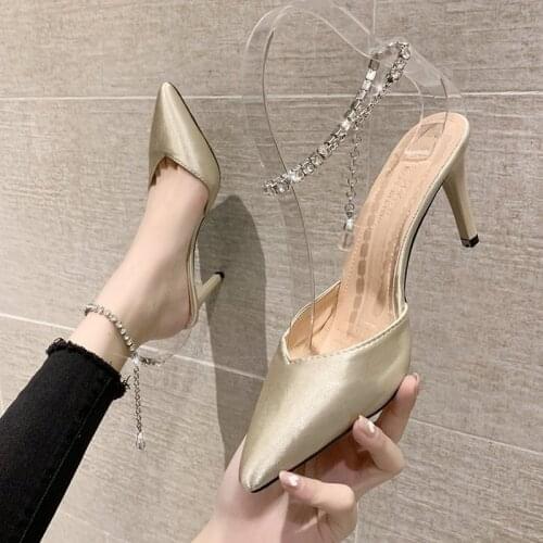 Women Pumps High Heels Women Shoes Pointed Toe Women Sandal Transparent Women Shoes Kitten Heel Female Stiletto